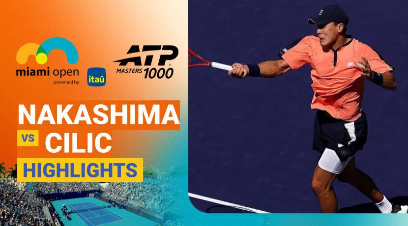 Brandon Nakashima vs Marin Cilic - Round 2 (Court 1) | ATP 1000: Miami Open presented by Itau 2026