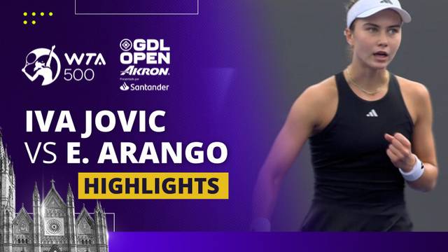 Iva Jovic vs Emiliana Arango - Highlights | WTA 500 Guadalajara Open Akron 2025