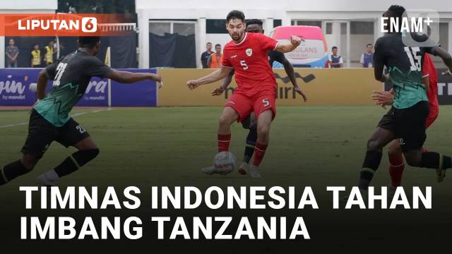 Sengit! Timnas Indonesia Ditahan Imbang Tanzania