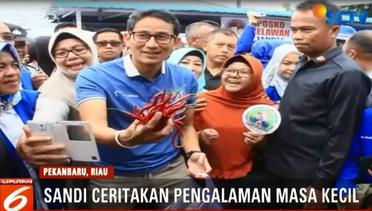 Kampanye di Pekanbaru, Sandiaga Cerita Masa Kecil Diolesi Cabai Oleh Sang Ibu - Liputan6 Pagi