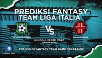 Prediksi Fantasy Liga Italia : Sassuolo Verde vs Milan Fiamma