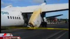 Pesawat Merpati Airlines Tergelincir Di Bandara EL Tari, Kupang