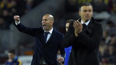 Cara Zidane Menikmati El Clasico Pertamanya Sebagai Pelatih