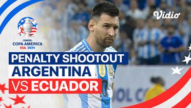 Adu Penalti - Argentina vs Ecuador | CONMEBOL Copa America USA 2024 - Quarter Final