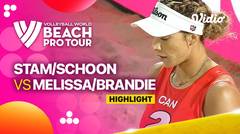 Highlights | Quarterfinals: Stam/Schoon (NED) vs Melissa/Brandie (CAN) | Beach Pro Tour Elite 16 Doha, Qatar 2023