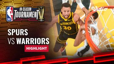 San Antonio Spurs vs Golden State Warriors - Highlights | NBA In-Season Tournament 2023