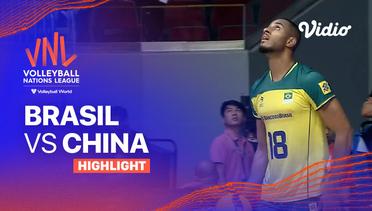 Match Highlights | Brasil vs China | Men's Volleyball Nations League 2023