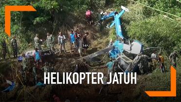 Helikopter Jatuh di Tasikmalaya Segera Dievakuasi