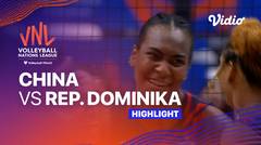 Match Highlights | China vs Republik Dominika | Women’s Volleyball Nations League 2023
