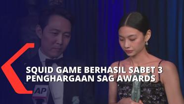 Squid Game Berhasil Boyong 3 Penghargaan SAG Awards 2022, HoYeon Jung Menangis Bahagia
