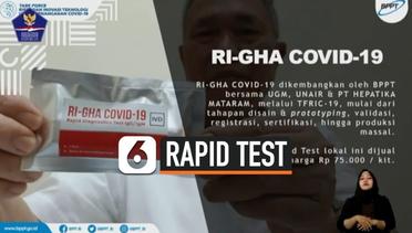 Kabar Baik, Indonesia Berhasil Produksi Rapid Test Seharga Rp 75 Ribu