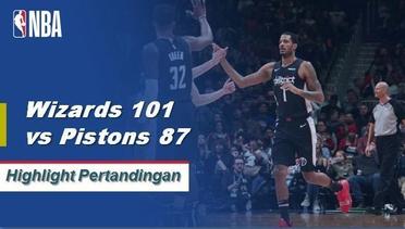 NBA I Cuplikan Pertandingan : Wizards 101 VS Pistons 87