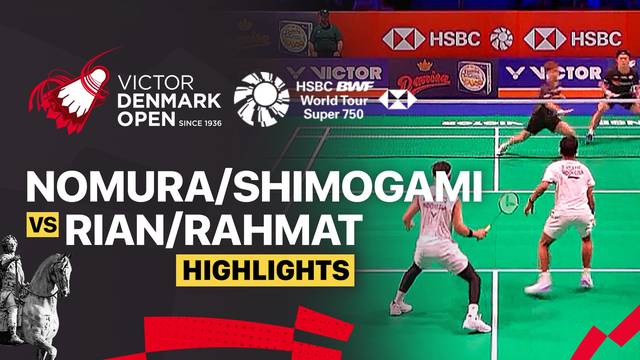 Takumi Nomura/Yuichi Shimogami (JPN) vs Muhammad Rian Ardianto/Rahmat Hidayat (INA) - Highlight | VICTOR Denmark Open 2025