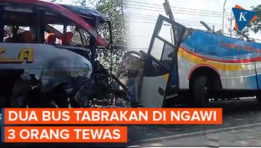 Kecelakaan Bus di Geneng Ngawi, 3 Korban Tewas