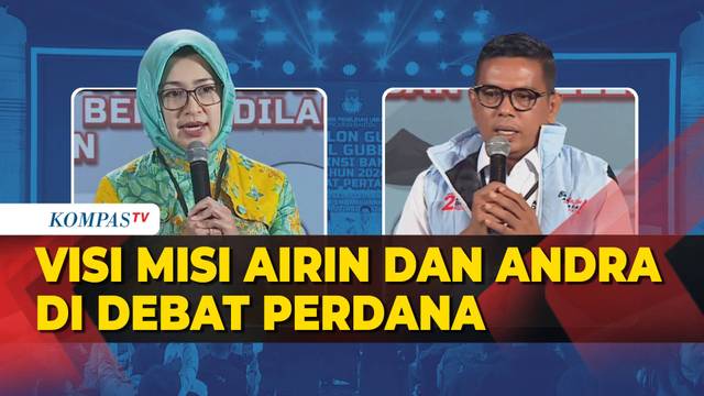 [FULL] Debat Perdana Pilgub Banten, Airin Rachmi dan Andra Soni Sampaikan Visi Misi