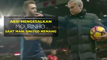Aksi Mengesalkan Mourinho saat Manchester United Menang