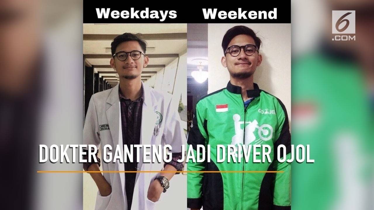 Viral Dokter Ganteng Nyambi Jadi Driver Ojol Vidio