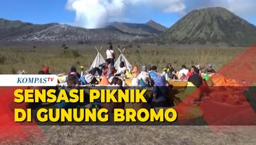 Sensasi Piknik di Gunung Bromo, Santap Masakan Tradisional dengan Pemandangan Indah