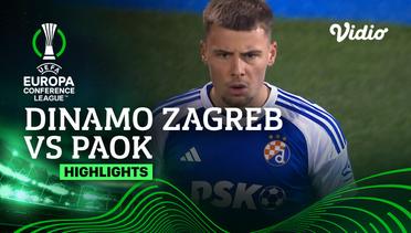 Dinamo Zagreb vs PAOK - Highlights | UEFA Europa Conference League 2023/24