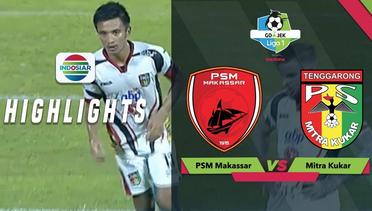 Tendangan Bayu Pradana Mitra Kukar Menyamping Gawang PSM Makassar | Go-Jek Liga 1 bersama Bukalapak
