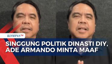 Viral Karena Singgung Politik Dinasti DIY, Ade Armando Minta Maaf dan Sebut Opini Bersifat Pribadi