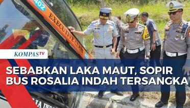 Sopir Bus Rosalia Indah Jadi Tersangka Kecelakaan Tol Batang-Semarang