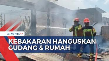 Bangunan Gudang dan 2 Rumah di Medan Ludes Terbakar, Kerugian Capai Ratusan Juta!