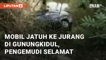 Viral Mobil Jatuh ke Jurang di Gunungkidul, Pengemudi Diketahui Selamat