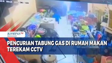 Pencurian Tabung Gas Di Rumah Makan Terekam CCTV