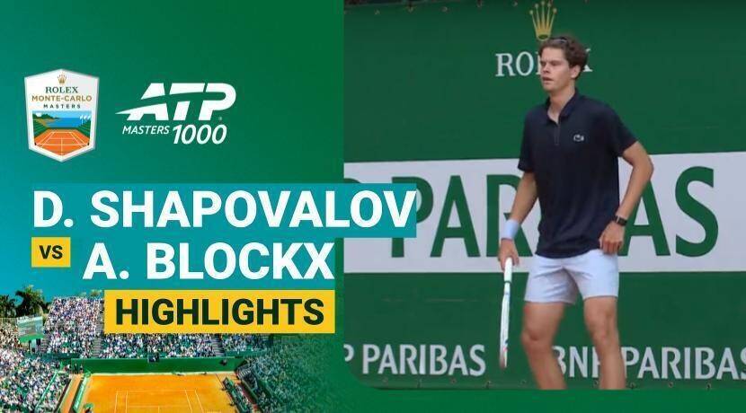Denis Shapovalov vs Alexander Blockx - Round 1 (Court EA de Massy) | ATP 1000: Rolex Monte-Carlo Masters 2026