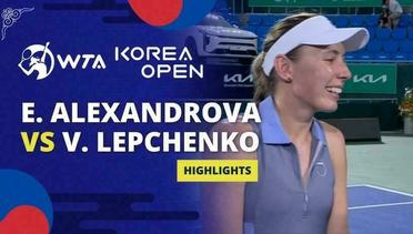 Ekaterina Alexandrova vs Varvara Lepchenko - Highlights | WTA Korea Open 2024