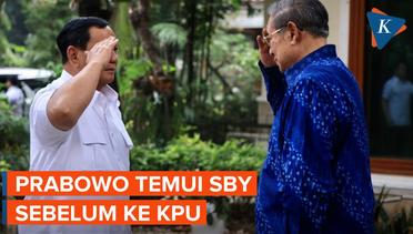 Prabowo Sowan ke SBY di Cikeas Sebelum Daftar ke KPU