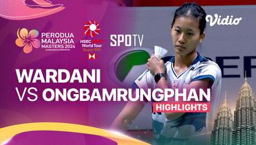 Putri Kusuma Wardani (INA) vs Busanan Ongbamrungphan (THA) - Highlights | Perodua Malaysia Masters 2024 - Women' Singles