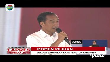Momen Pilihan – Jokowi Sampaikan Kata Penutup Unik