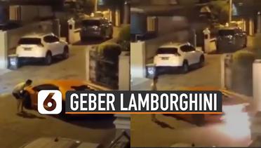 Viral Pengemudi Geber Lamborghini di Pemukiman Malam Hari