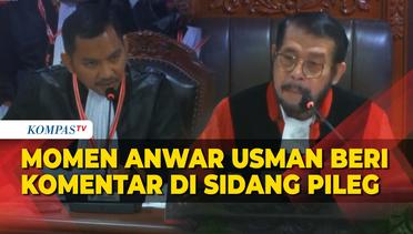 Momen Hakim MK Anwar Usman Beri Komentar ke Pemohon di Sidang Sengketa Pileg 2024