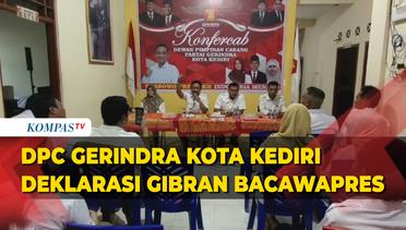 DPC Gerindra Kota Kediri Deklarasikan Gibran Sebagai Bacawapres Prabowo