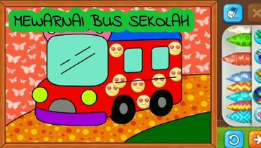 Belajar Menggambar dan Mewarnai Bus Sekolah Untuk Anak TK dan PAUD #2