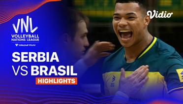Serbia vs Brasil - Highlights | Men's Volleyball Nations League 2024