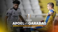Full Highlight - APOEL vs Qarabag | UEFA Europa League 2019/20