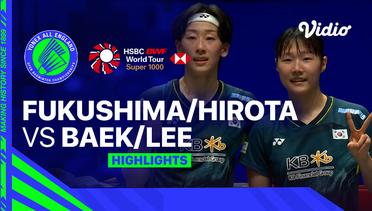 Women’s Doubles: Yuki Fukushima/Sayaka Hirota (JPN) vs Baek Ha Na/Lee So Hee (KOR) - Highlights | Yonex All England Open Badminton Championships