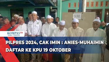 Pilpres 2024, Cak Imin: Anies-Muhaimin Daftar ke KPU 19 Oktober