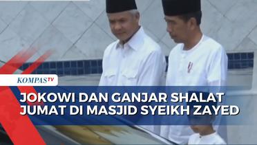 Presiden Joko Widodo dan Ganjar Pranowo Shalat Jumat di Masjid Syeikh Zayed Solo