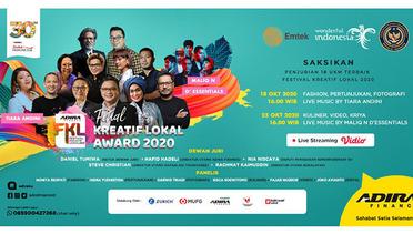 Keseruan Acara Final Kreatif Lokal Award 2020