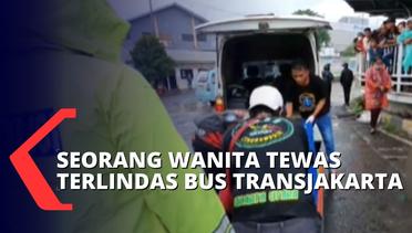 Terpeleset, Wanita Ini Tewas Terlindas Bus Transjakarta