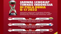 Jadwal Pertandingan Timnas Indonesia di Piala Dunia U17 2023