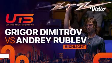 Highlights | Final: G-Unit9 (Grigor Dimitrov) vs Rublo (Andrey Rublev) | Ultimate Tennis Showdown 2023