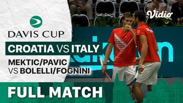 Full Match | Grup A: Croatia vs Italy | Mektic/Pavic vs Bolelli/Fognini | Davis Cup 2022