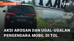 Viral Aksi Arogan dan Ugal-ugalan Pengendara Mobil di Tol Sedyatmo