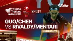 Guo Xin Wa/Chen Fang Hui (CHN) vs Rinov Rivaldy/Pitha Haningtyas Mentari (INA) - Highlights | Toyota Thailand Open 2024 - Mixed Doubles Semifinal